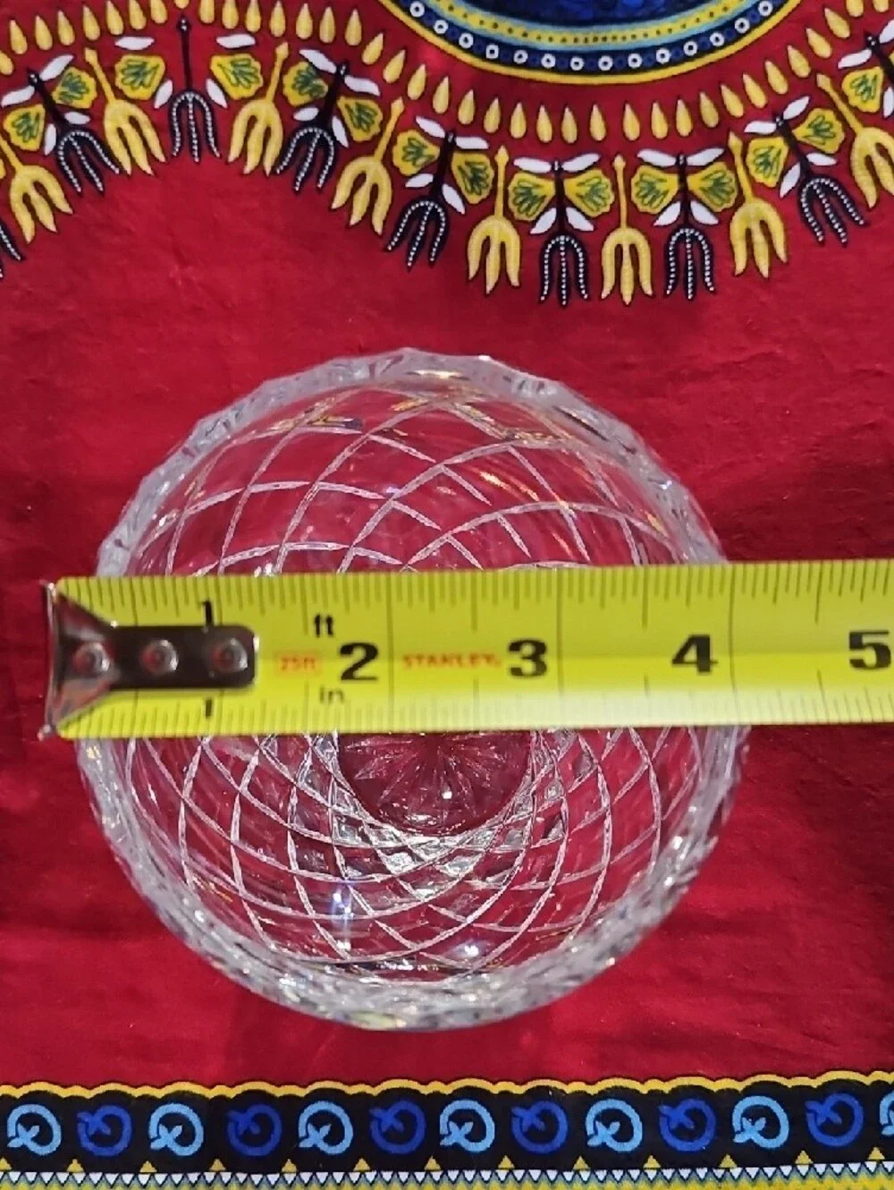 Vintage Kusak Glass Works Hand Cut Crystal Berlin Pattern Bohemian Vase, #2